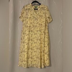 Beautiful yellow floral sun dress by dip size 18w